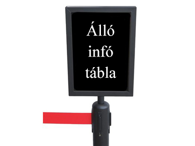 Álló információs tábla